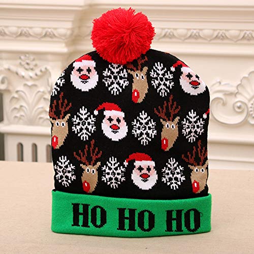 Chapeau de Noël pour enfant et adulte bonnet d'hiver chaud de maternelle
