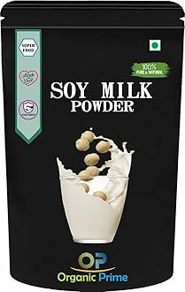 - Soya Milk Powder | High in Protein | Vegan | Non-GMO - 500 GM by Organic Prime