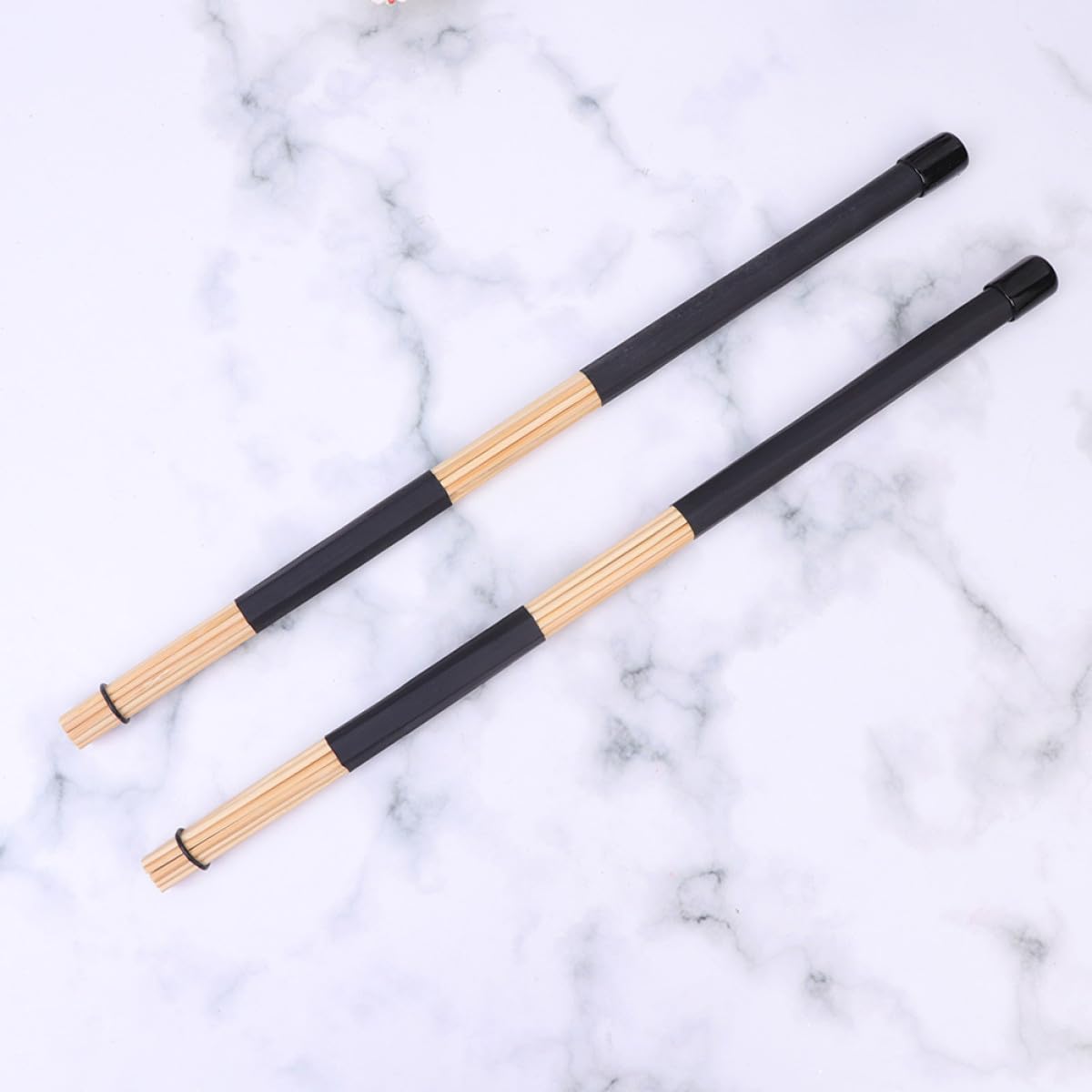 Set Da 3 Paia Di Bacchette Per Batteria in Bamboo Professionali Per Strumenti a Percussione, Accessori Per Tamburo Setole Levigate Per Suono Uniforme, Per Principianti