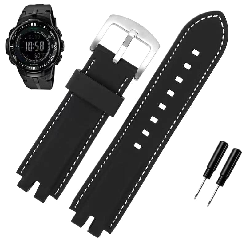 Bracelet de montre Casio PRW-3000 silicone pour sport et rando