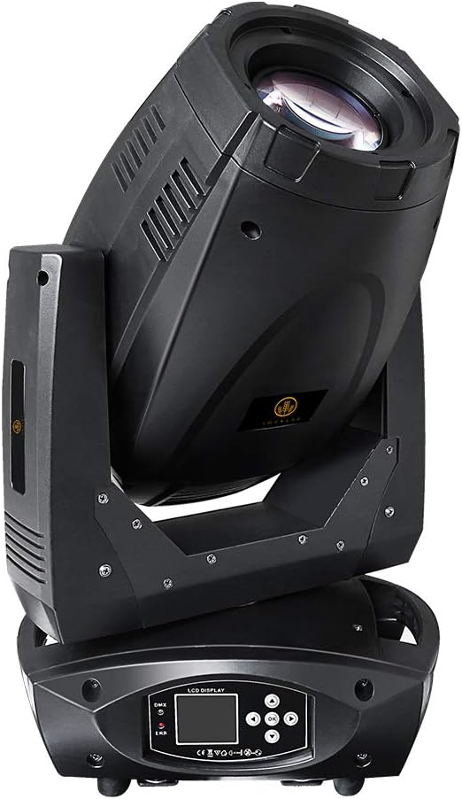 IMRELAX LED 300W Beam Spot Zoom Moving Head DJ Light Strobe Rotation GOBO DMX512 Stage Lighting for Live Event Wedding Theatre Light