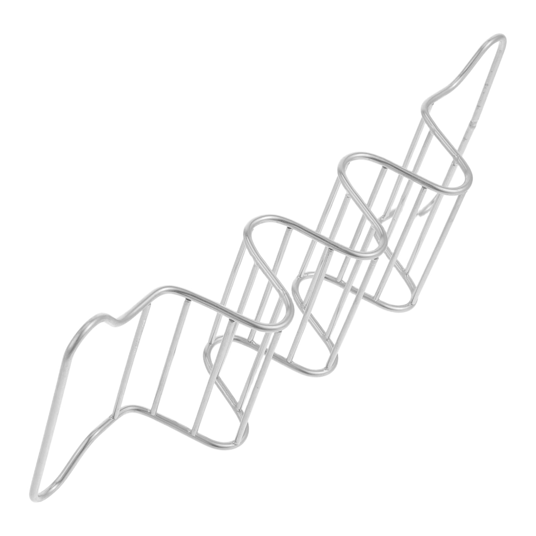 CIYODO Taco Holder Stand Taco Tray Plates Stainless Steel Baking Holder Compact Stylish Tortillas