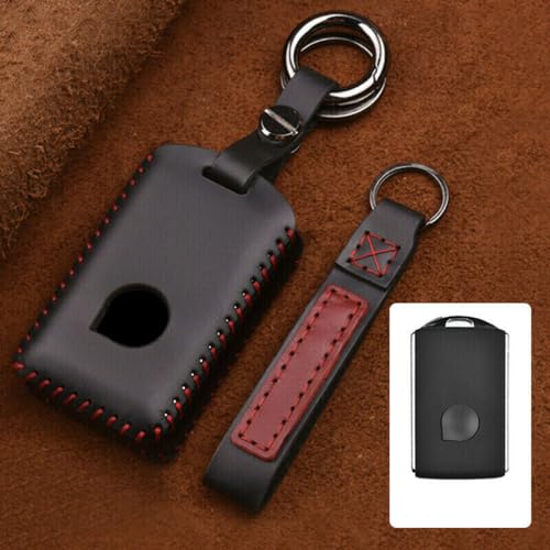 Étui pour clé Volvo XC90 XC40 S60 en cuir véritable avec porte-clés de voiture SUFC