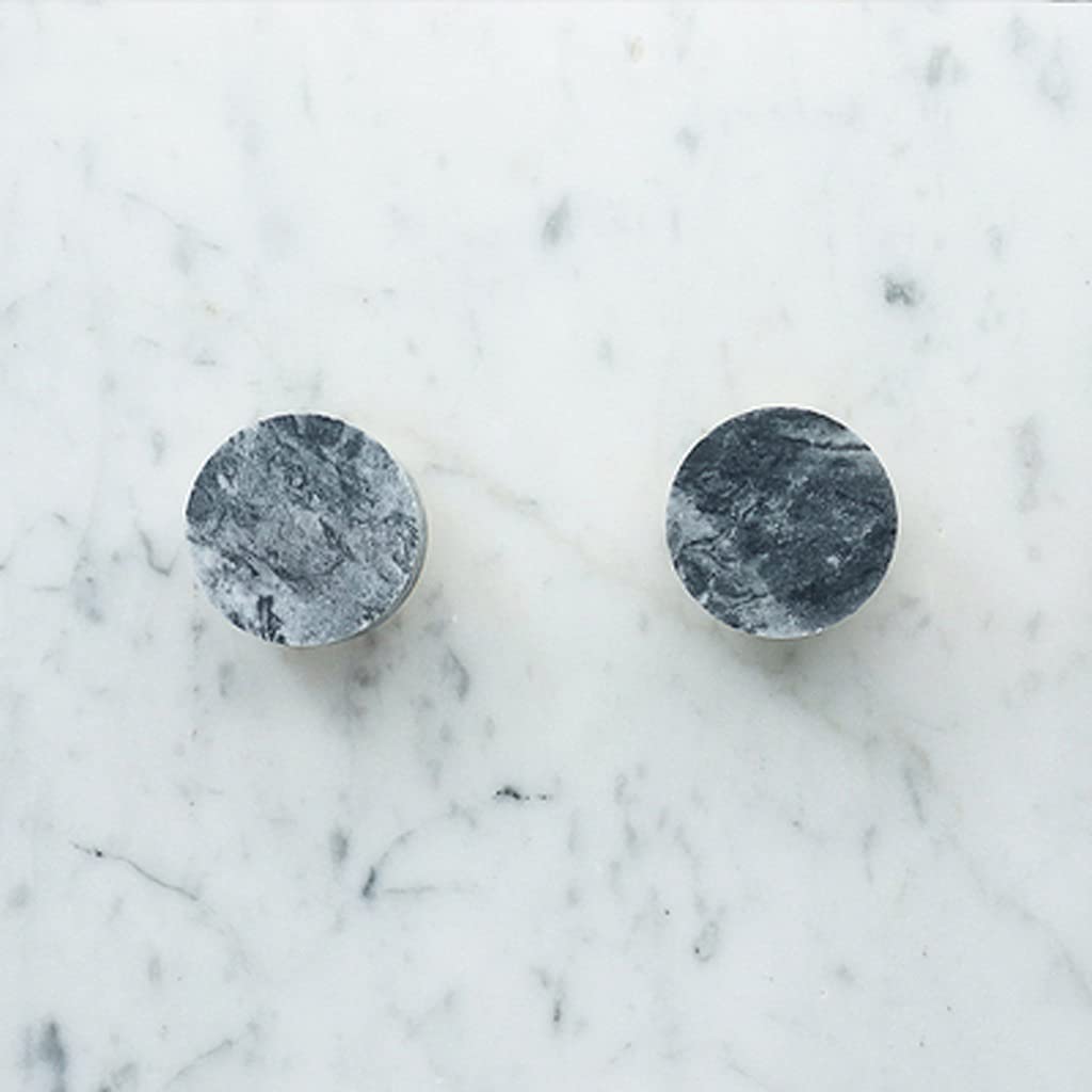 Poignée en laiton et marbre noir bouton élégant pour meuble de cuisine