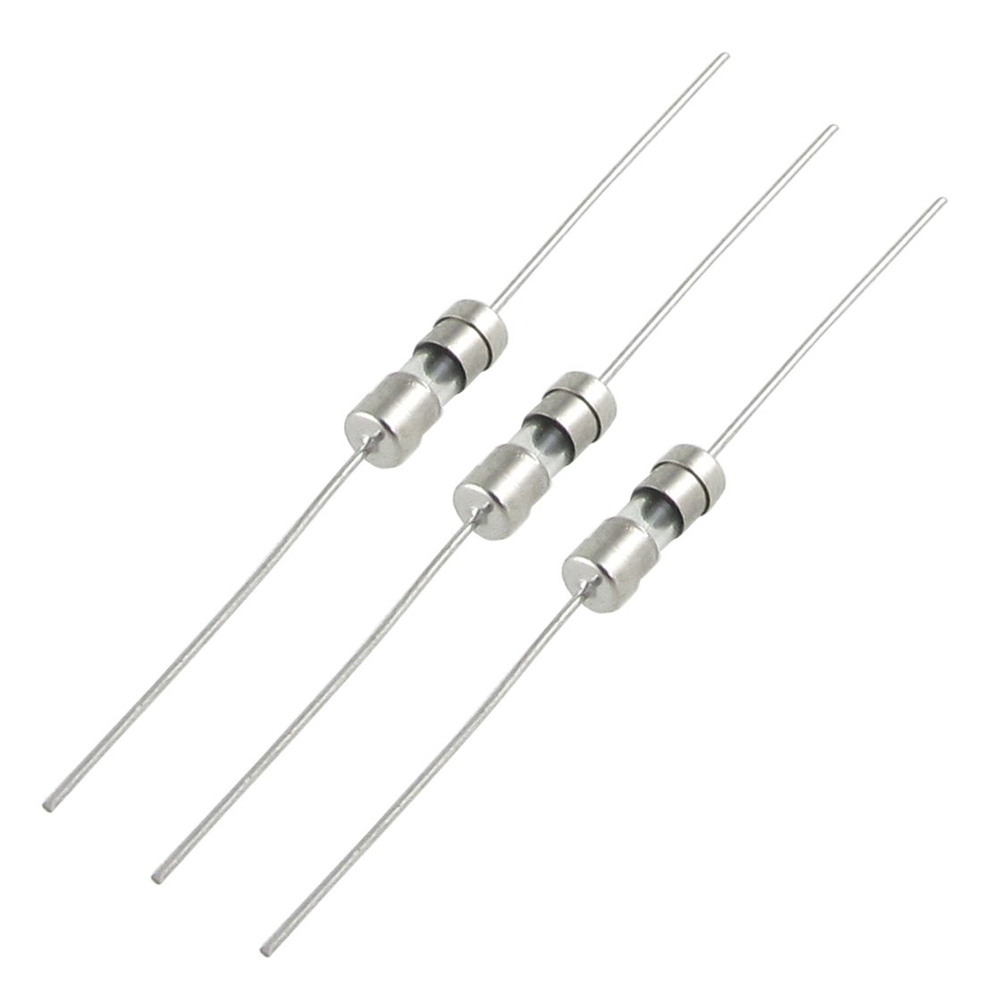 Uxcell Silver Sourcingmap 10 Pcs Axial Lead Fast Blow Acting 3.6 X 10Mm Glass Fuse 250V 2A