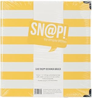 Simple Stories 3997 Snap Designer Binder, Multi-Colour, 6 x 8-Inch
