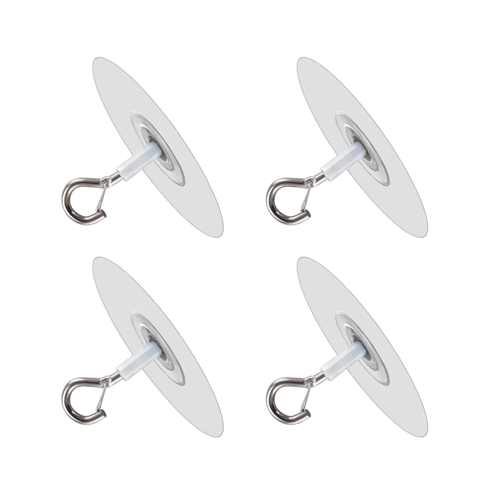 QUEENYARD Ceiling Hooks,Pack Of 4 Strong Adhesive Ceiling Hooks For Plant Decoration Multifunctional Hanging Hooks for Balloons Winds Chimes