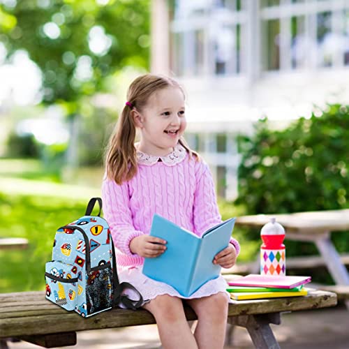 Fcz Kids School Bag Girls Boys Preschool Toddler Backpack For Boy Girl Lightweight Shoulder Book Bag For Kids Perfect Back Pack For Toddler To Kindergarten Firefighter Police Car Blue #TOP6