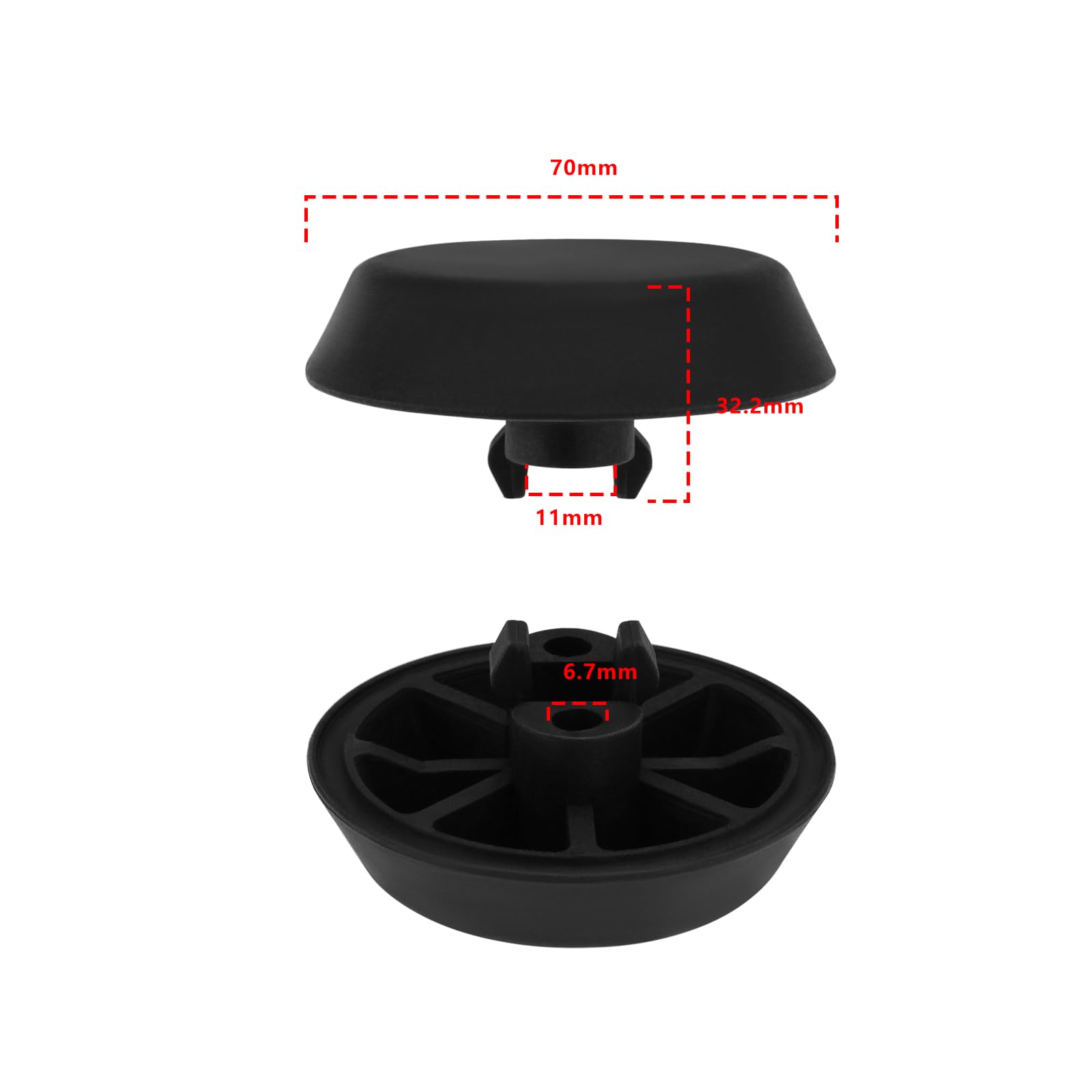 ACC Parts Cuscinetto di supporto per punto di sollevamento compatibile con BMW Serie 3 E36 Coupé, sotto blocco spina auto, OEM 51711960752