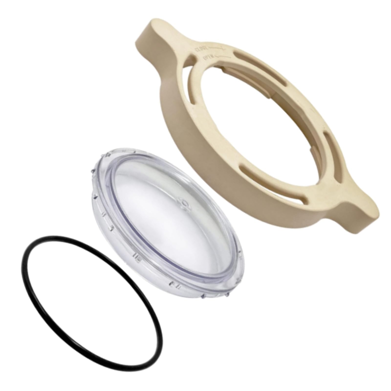 Set di coperchi e morsetti per pompa da piscina, facili da installare, resistenti alla corrosione, design a prova di perdite, coperchio per sistemi interni, guarnizione O-Ring, componenti per piscina