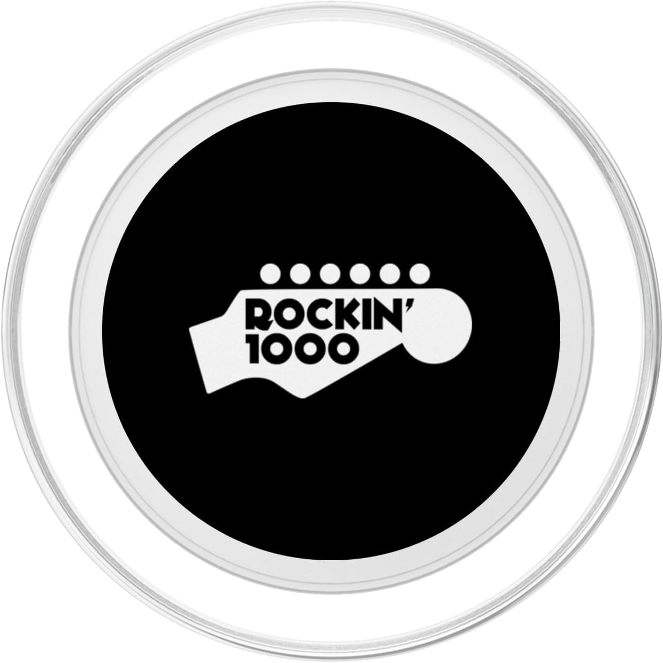 Rockin'1000 Logo with Headstock White PopSockets PopGrip for MagSafe image 2