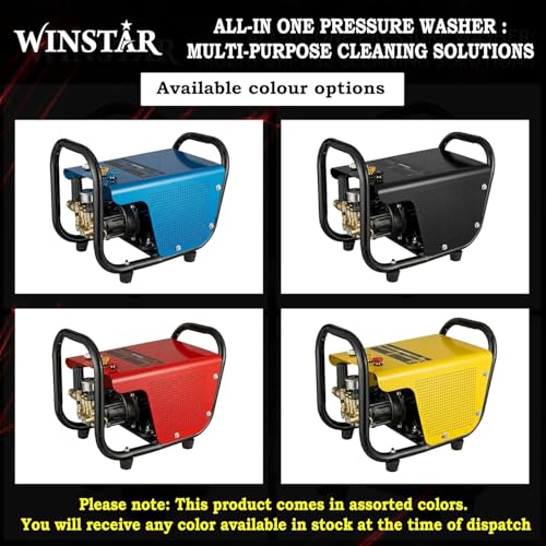 Image of WINSTAR WNS-PW200N Portable High Pressure Car Washer Machine | 220 Bar Max Pressure, 2600W Heavy Motor, 12 LPM Flow Rate | Pressure Washer for Car, Bike, Garden, Patio & Home Cleaning