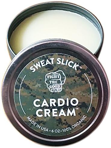 Sweat Slick Cardio Cream - 100% Organic- Maximize Your Cardio Workout with Sweat Slick Sweat Cream! Fight The Good Fight The #1 Trusted Choice of Professional Fighters (Made in USA) - 6 OZ.