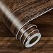 FunStick Dark Brown Wood Contact Paper for Countertops Waterproof Self Adhesive Walnut Wood Wallpaper Peel and Stick Countertop Contact Paper Wood Grain Contact Paper for Cabinets Kitchen Table 16x80