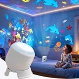 XUDUOO Dynamic Rotating LED Proyector Light, Galaxy Projector para cumpleaños y decoración de habitación infantil