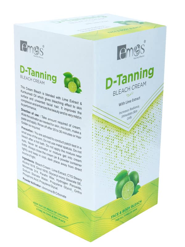 Emos Naturally Effective DTanning Bleach Cream, Face & Body Bleach