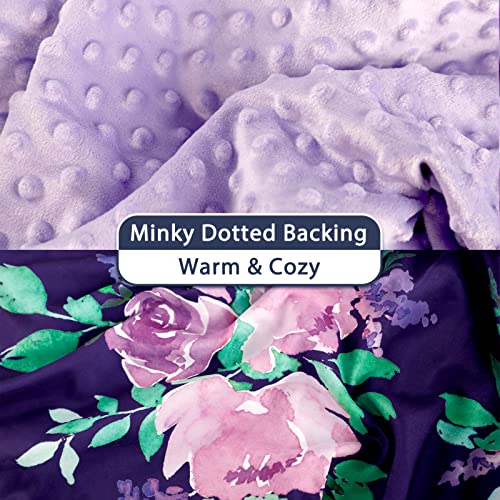Image of Baby Carseat Seat Cover Girls, Winter Carseat Canopy, Cozy & Warm Cover with Zipper Peep Windows, Infant Minky Carrier Cover, Soft Breathable, Baby Must Have, Purple Stuff