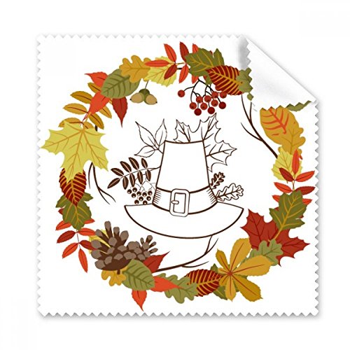 Tissu lunettes Thanksgiving anti-traces chiffon écran téléphone microfibre 5 pièces