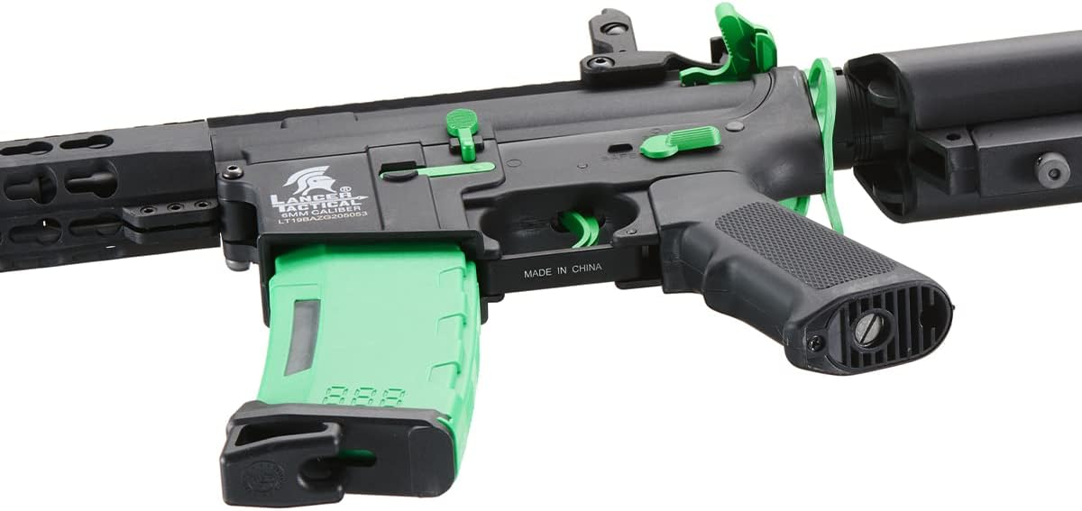 Lancer Tactical Gen 2 Airsoft M4 Carbine 10" KeyMod Piactinny AEG Rifle-1000 Rounds 0.20g BBS, 9.6v Nimh Battery & Charger Included