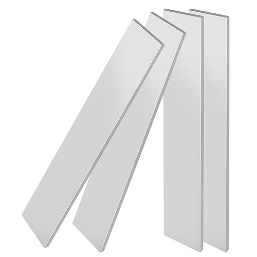 Miniatura 6 de Paquete de 6 barras planas cuadradas de aluminio de 14 x 2 pulgadas, placa plana de aluminio de 12 pulgadas de largo, barra de aluminio 6061, plata