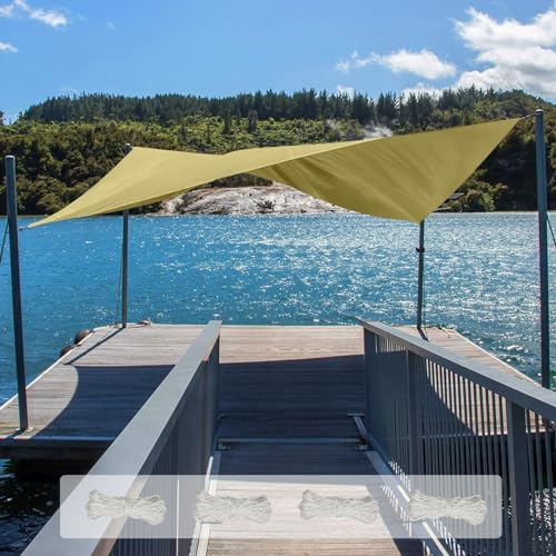 Filet d'ombrage pour serre rectangulaire 4x5m imperméable jaune sable