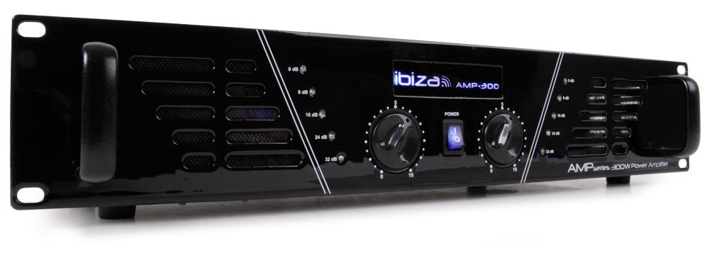 Ibiza AMP300 Amplificateur de Sonorisation 2x 240W Noir