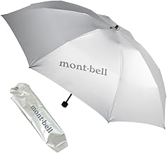 Montbell Sun Umbrella, Sunblock Umbrella, Suitable for Sunny and Rainy Days, Folding Umbrella, Set Product with #7051125