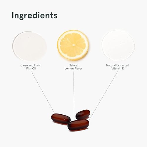 Miniatura 3 de Puori Paquete de suplemento de aceite de pescado Omega 3 y vitamina D3, para la función muscular, la salud ósea, el apoyo inmunológico y la