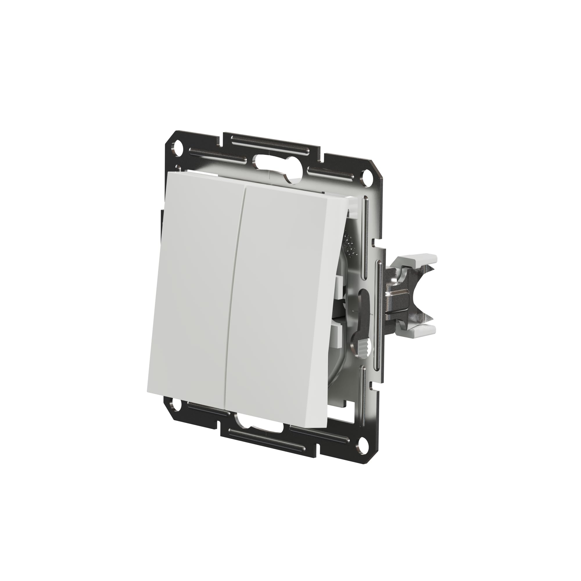 Schneider Electric Asfora EPH0370121D podwójny przełącznik podtynkowy 10 AX - 250 V, zaciski wtykowe, biały