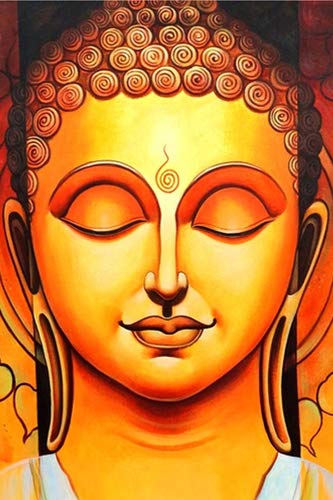 wallpics Lord Gautam Buddha Painting 