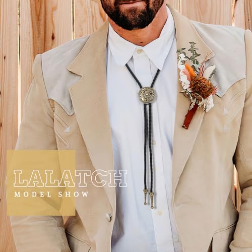 Image of Bolo Tie for Women Men, Western Bolo Tie Rodeo Cowgirl Cowboy Tie Bolo Ties Cowboy Accessories for Men Women
