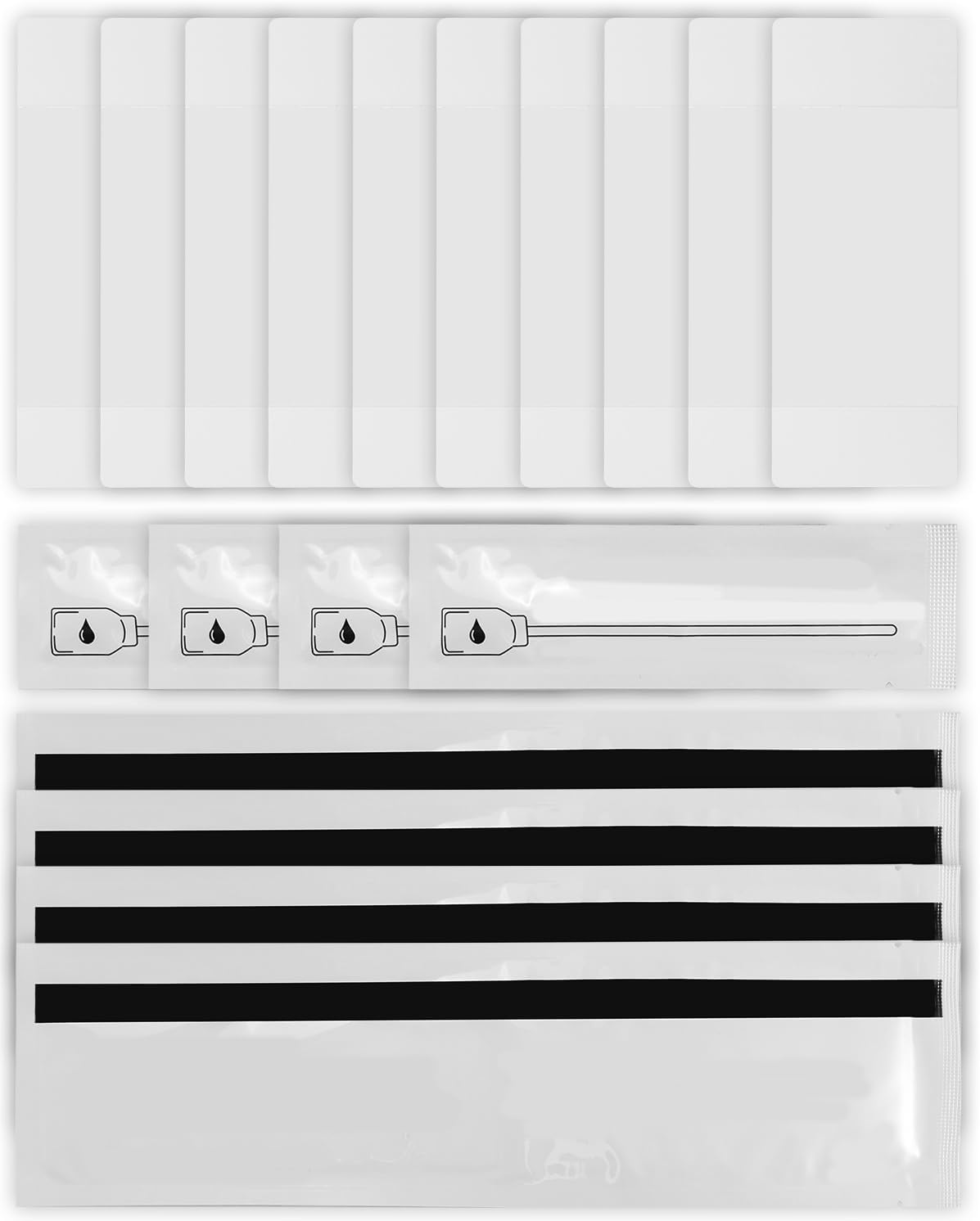 Cleaning Kit 86177 Fit for Fargo Card Printer DTC 1000, 1250e, 1500, 4250e, 4500e, C30, C50 Printers, 3 Long Cleaning Cards, 10 Adhesive Cleaning Cards & 4 Cleaning Swabs