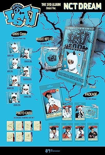 Miniatura 2 de NCT Dream ISTJ 3rd Album SMini Version Case+tarjeta de música NFC+llavero cadena de bolas+tarjeta fotográfica+seguimiento sellado (aleatorio)