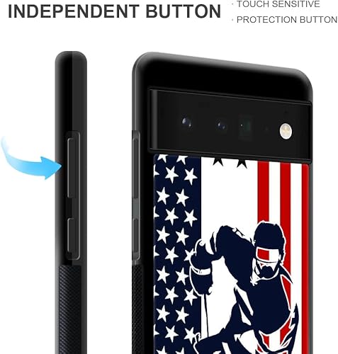 Miniatura 8 de DJSOK Funda compatible con Google Pixel 6 Pro6XL, bandera de golf para hombres, niños y niñas, doble capa a prueba de golpes, resistente, funda para