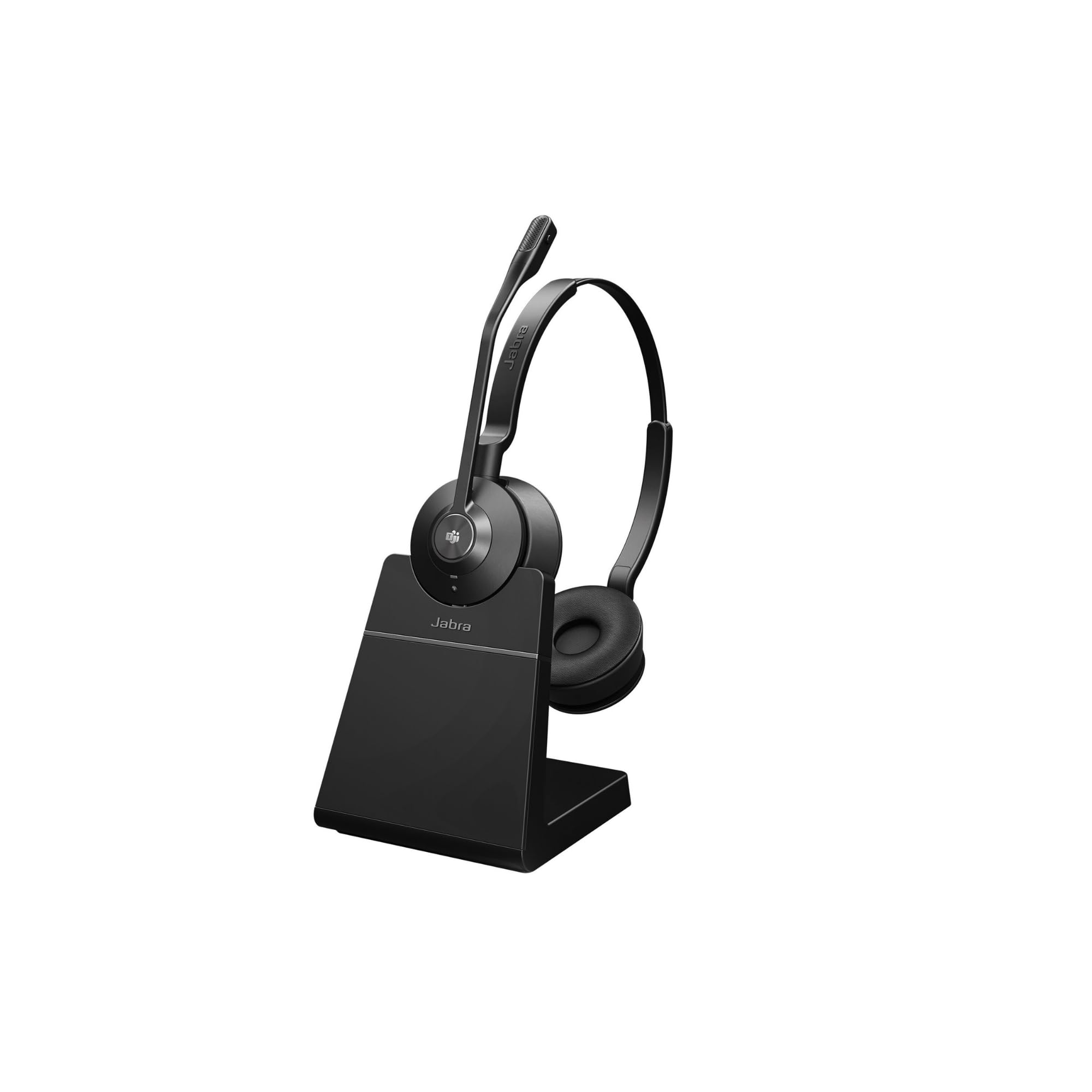 Jabra Engage 55 Stereo-Headset MS, Link 400a DECT-Adapter USB-A, Engage 55 Tischständer, 1,2 m USB-C-auf-USB-A-Kabel, Tragetasche, Garantie und Warnung (Sicherheitsbroschüren)