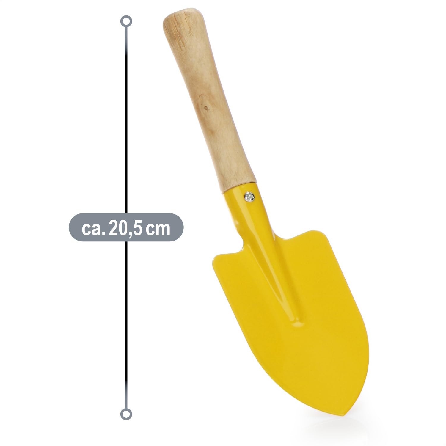 COM-FOUR® 240-teiliges Mini Gartenwerkzeug Set - Großpack Harke, Schaufel und Spaten aus robustem Metall und Holz - perfekt für Gartenarbeit, Balkon, Terrasse und Beetpflege (Set 5 - Big)