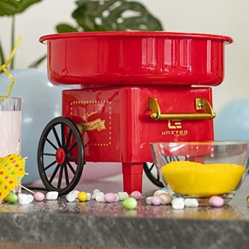 United Entertainment Cotton Candy Maker/Zuckerwattemaschine/Zuckerwatte Maschine - Kunststoff - Rot - ø 30 x 25 cm – Bild 3