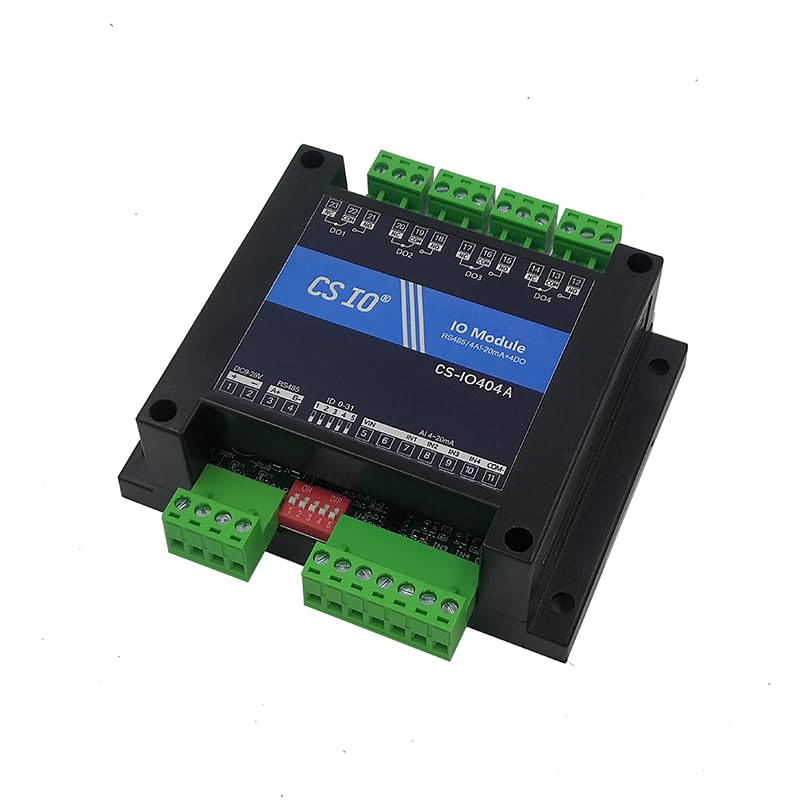 RS485 Serial Relay Industry Remote Control Switch 4DO 4AI 20mA Modbus RTU Protocol PLC Controller