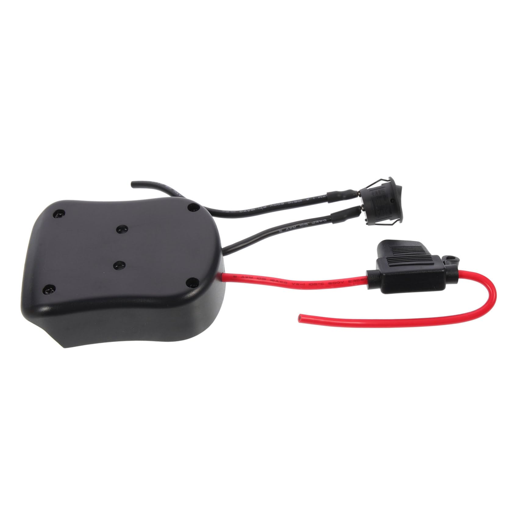 NUOBESTY 3 Piezas Adaptador de batería de 18V batería para convertidor de al Adaptador de la Fuerza camión Voltaje de Fuente de alimentación Camiones RC AbS Negro