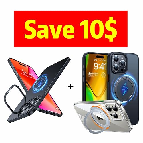 TORRAS iphone 15 pro max case with stand magsafe 6.7"
