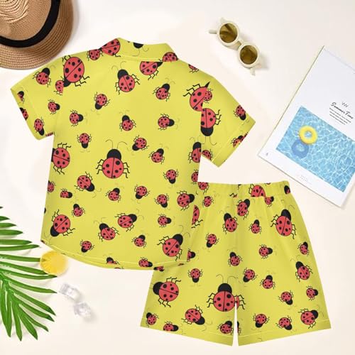 Image of visesunny Little Boys Short Sleeve T-Shirt Beach Shirts for kids children Casual Shorts Set Summer Clothes Outfits