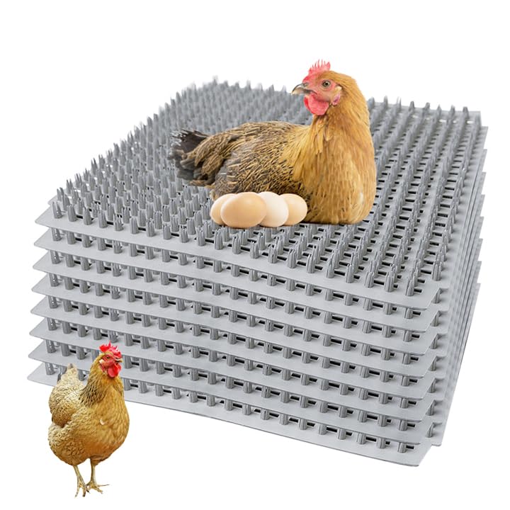 Photo 1 of 8PCS Nesting Pads for Chicken Coop Washable, Chicken Nesting Pads Reusable Chicken Coop Mats, Trimmable Laying Mats, Chicken Laying Boxes, Chicken Coop Accessories - Gray
