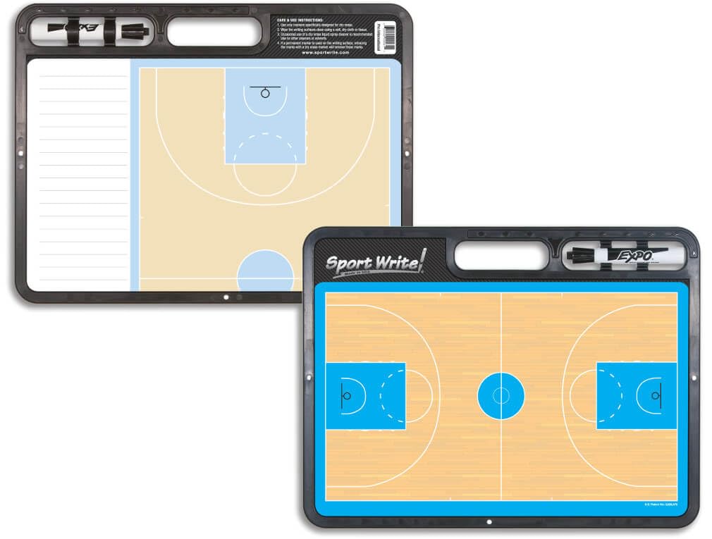 Sport Write Coaching Board - Pro International Basketball Board (FIBA)