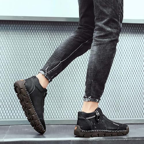 Matufit Shoes for Men, Matufit Orthopedic Loafers, Waterproof Non-Slip Fashionable Orthopedic Shoes, Side Zip Slip-On Flats4