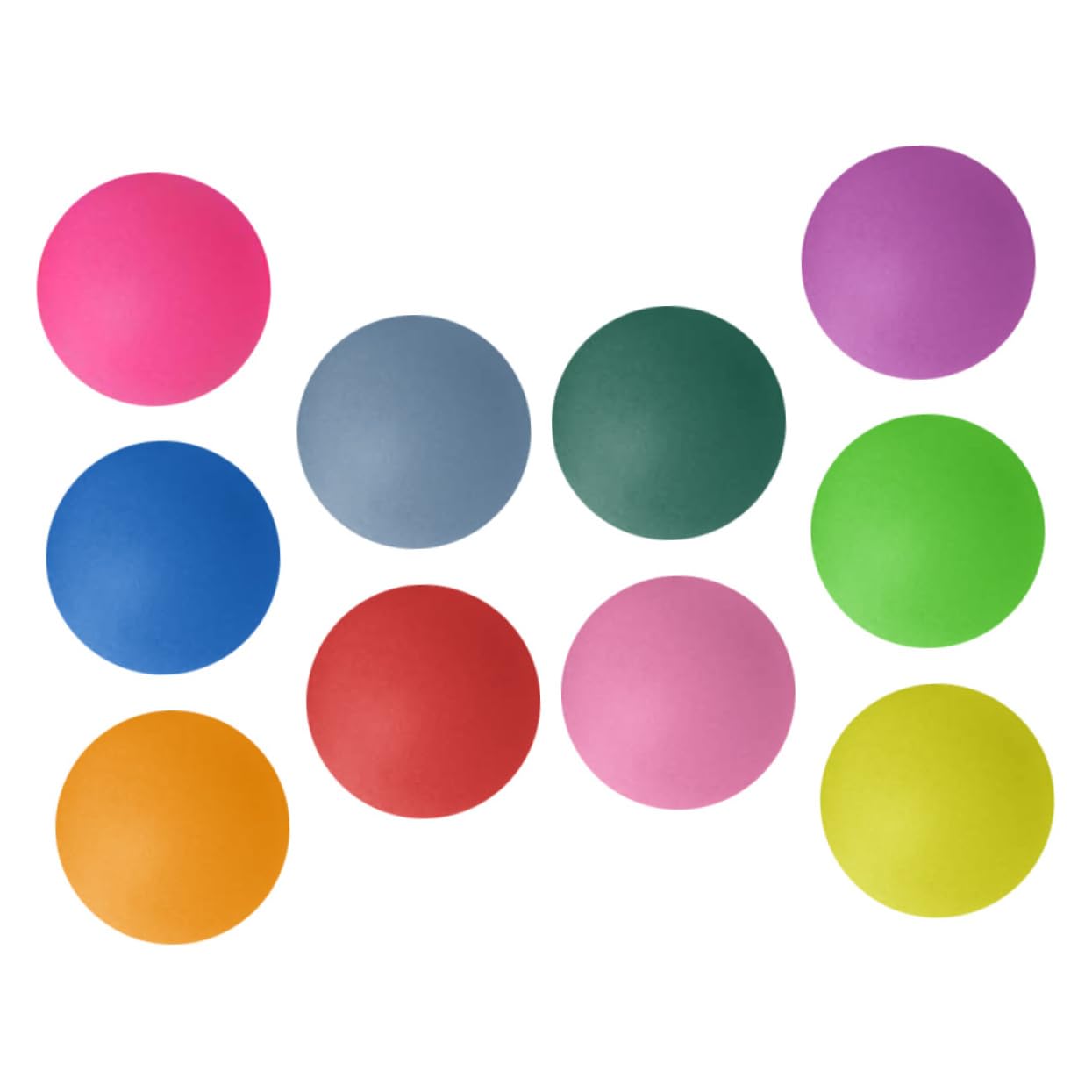 Toyvian 10Pcs Colorful Balls Party Game Props Lightweight Table Tennis Balls for Fun Decorations Recreational Activities Random Color Random Color