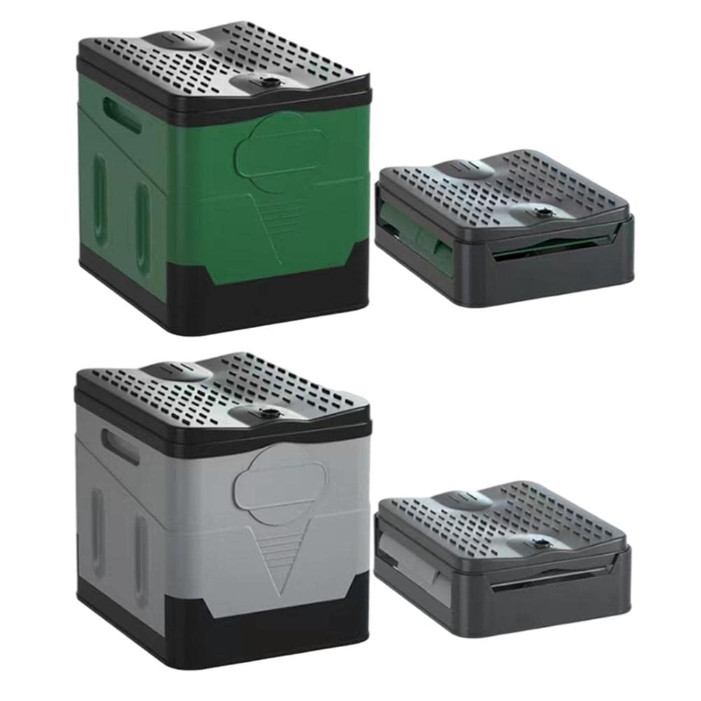 Inodoro portátil para camping, plegable Porta Orinal para adultos, inodoro de coche, inodoro con capacidad para hasta 150 kg para camping, barco/senderismo/viajes largos/playa
