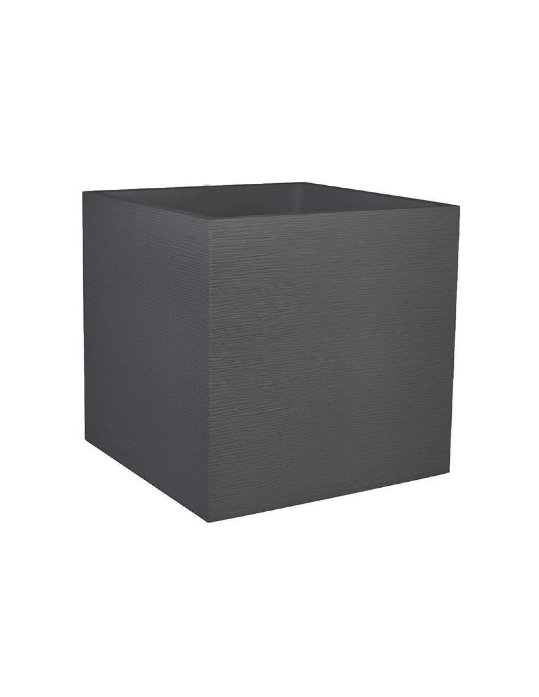 Pot carré Graphit EDA 57L résistant au gel avec zone de rétention d'eau intégrée