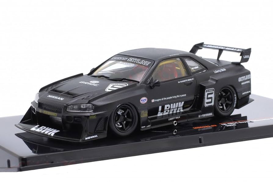 1/43 スカイライン LB-ER34 Super Silhouette NISSAN SKYLINE LB-ER34 SUPER SILHOUETTE #23 WHITE 1/43