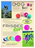 Lasama Moby Dog Ball frei von giftigen Weichmachern und giftigen Inhaltsstoffen Hundeball (Neon Gelb)