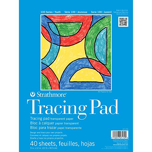 Strathmore (27-170 100 Series Youth Tracing Pad 9x12 Tape Bound White 40 Sheets